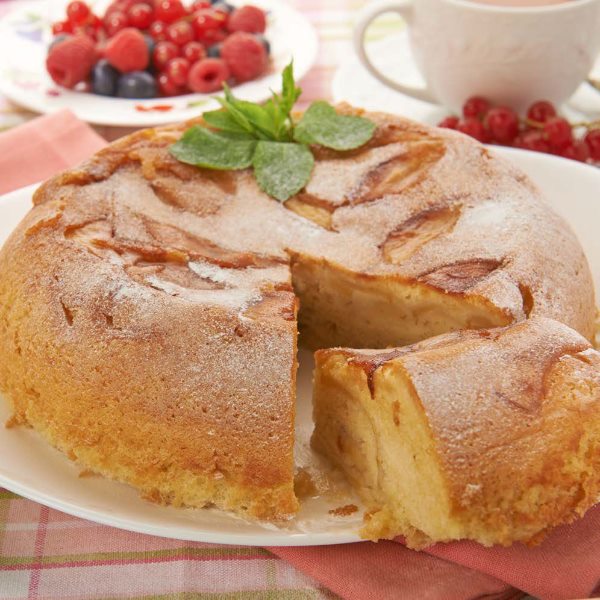 Рецепт: Яблочный пирог-перевертыш в мультиварке - POLARIS-Rezepte